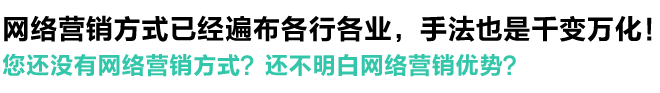 网络营销方式